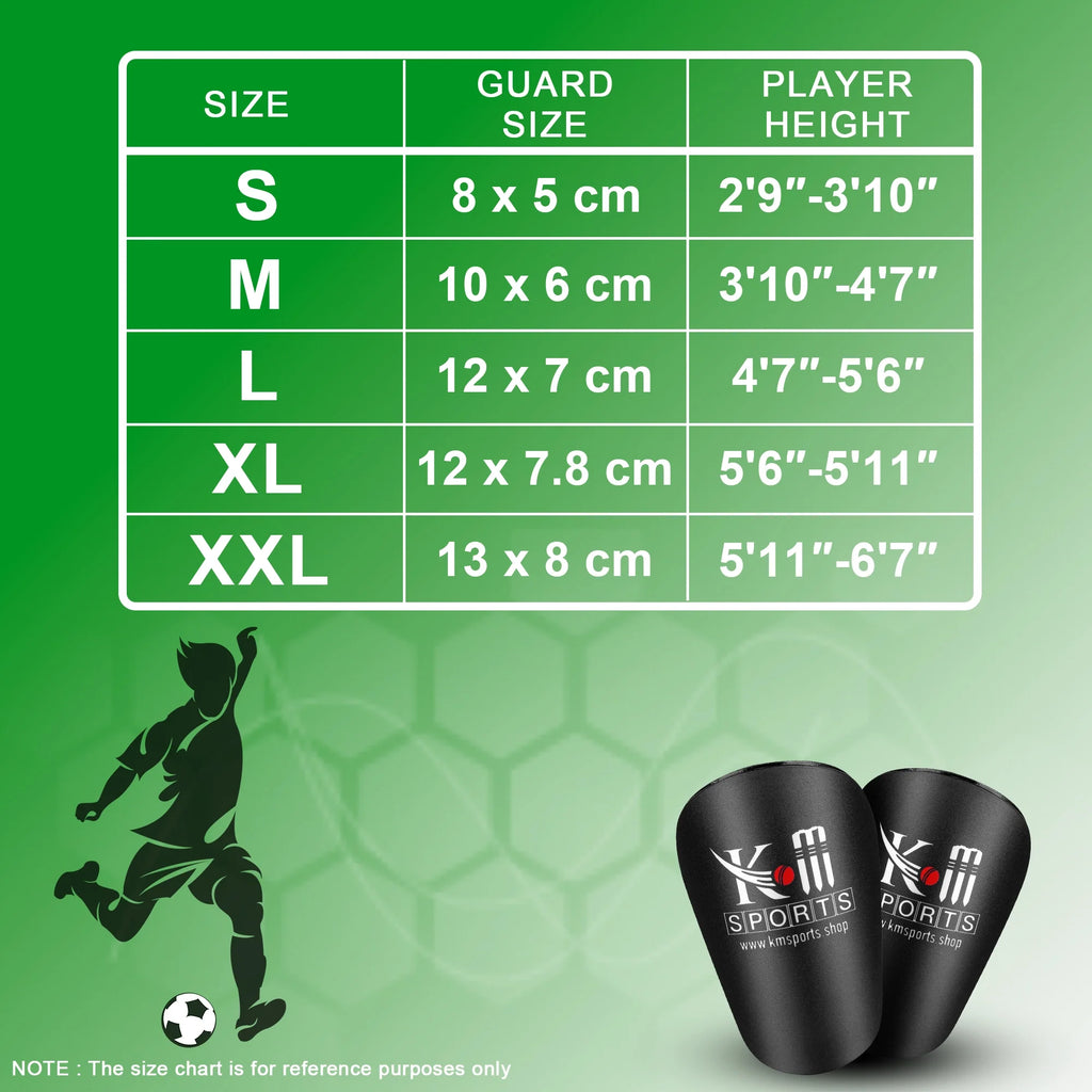 KM SPORTS Football Shin Guards – Lightweight Shin Pads for Kids, Youth & Adults | Soccer Leg Protection Gear | Available on Amazon UAE, USA & Noon.com