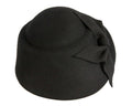 Unique black ladies winter felt fashion hat