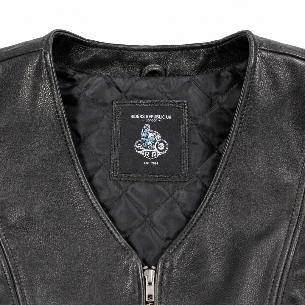 Women’s Gun Pocket Fashion Leather Vest