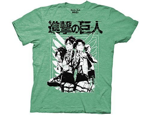AOT Levi Ackerman Group Short Crew T-Shirt