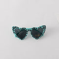 Leopard Print Pattern Heart Shape Fashion Sunglasses
